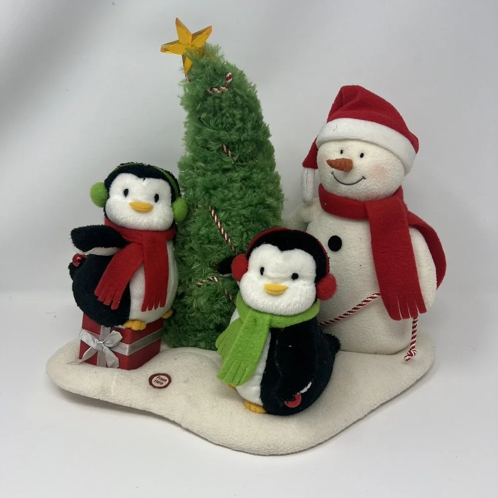 Hallmark Christmas Jingle Pals Very Merry Trio Penguins Snowman‎ Christmas Tree